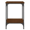 vidaXL Coffee Table Brown Oak 40x40x55 cm Engineered Wood