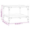 vidaXL Coffee Table Sonoma Oak 55x55x40 cm Engineered Wood