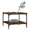 vidaXL Coffee Table Smoked Oak 55x55x40 cm Engineered Wood