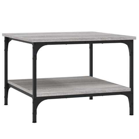 vidaXL Coffee Table Grey Sonoma 55x55x40 cm Engineered Wood