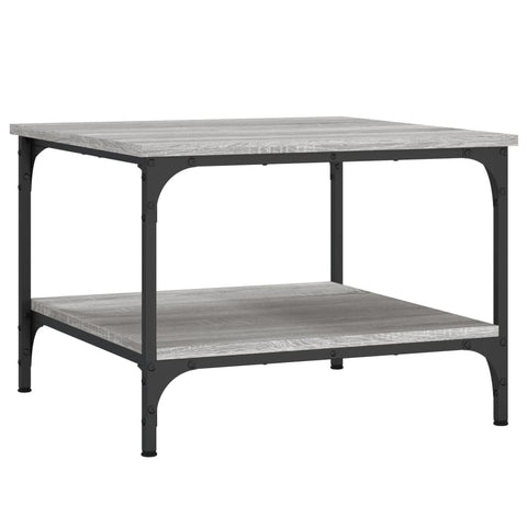 vidaXL Coffee Table Grey Sonoma 55x55x40 cm Engineered Wood