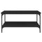 vidaXL Coffee Table Black 80x80x40 cm Engineered Wood