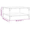 vidaXL Coffee Table Black 80x80x40 cm Engineered Wood