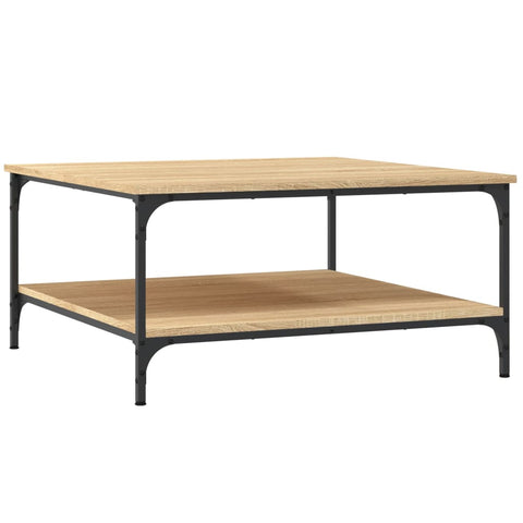 vidaXL Coffee Table Sonoma Oak 80x80x40 cm Engineered Wood