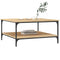 vidaXL Coffee Table Sonoma Oak 80x80x40 cm Engineered Wood