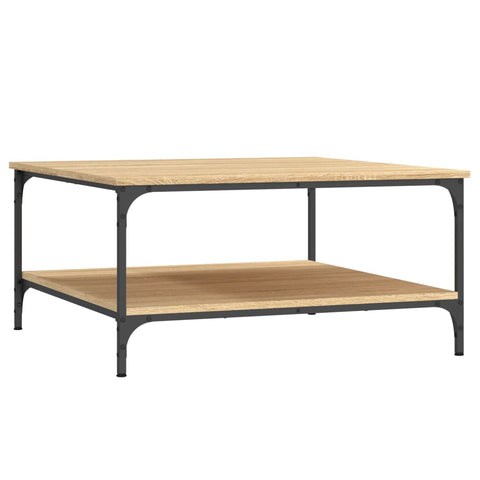 vidaXL Coffee Table Sonoma Oak 80x80x40 cm Engineered Wood