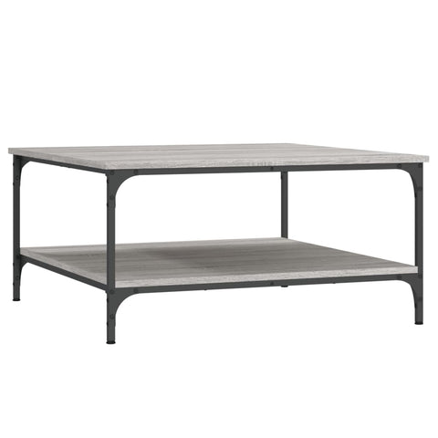 vidaXL Coffee Table Grey Sonoma 80x80x40 cm Engineered Wood