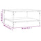 vidaXL Coffee Table Grey Sonoma 80x80x40 cm Engineered Wood