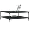 vidaXL Coffee Table Black 100x100x40 cm Engineered Wood