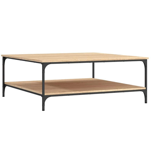 vidaXL Coffee Table Sonoma Oak 100x100x40 cm Engineered Wood