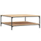 vidaXL Coffee Table Sonoma Oak 100x100x40 cm Engineered Wood