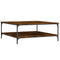 vidaXL Coffee Table Smoked Oak 100x100x40 cm Engineered Wood