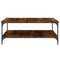 vidaXL Coffee Table Smoked Oak 100x100x40 cm Engineered Wood