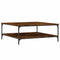 vidaXL Coffee Table Smoked Oak 100x100x40 cm Engineered Wood