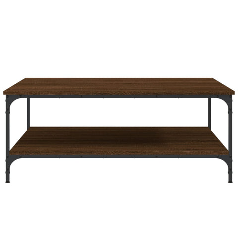 vidaXL Coffee Table Brown Oak 100x100x40 cm Engineered Wood
