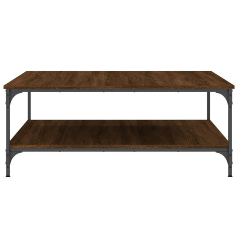 vidaXL Coffee Table Brown Oak 100x100x40 cm Engineered Wood