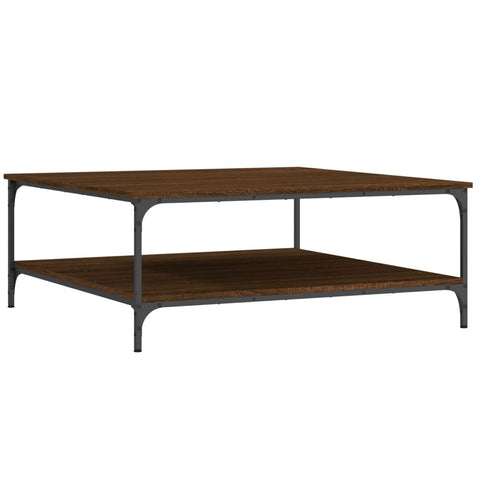 vidaXL Coffee Table Brown Oak 100x100x40 cm Engineered Wood
