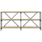 vidaXL Console Table Sonoma Oak 160x30x75 cm Engineered Wood and Iron