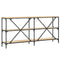 vidaXL Console Table Sonoma Oak 160x30x75 cm Engineered Wood and Iron