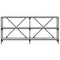 vidaXL Console Table Grey Sonoma 160x30x75 cm Engineered Wood and Iron
