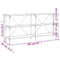 vidaXL Console Table Grey Sonoma 160x30x75 cm Engineered Wood and Iron