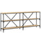 vidaXL Console Table Sonoma Oak 180x30x75 cm Engineered Wood and Iron