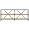 vidaXL Console Table Sonoma Oak 180x30x75 cm Engineered Wood and Iron