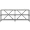 vidaXL Console Table Grey Sonoma 180x30x75 cm Engineered Wood and Iron