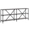 vidaXL Console Table Grey Sonoma 180x30x75 cm Engineered Wood and Iron