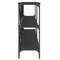 vidaXL Console Table Black 200x30x75 cm Engineered Wood and Iron