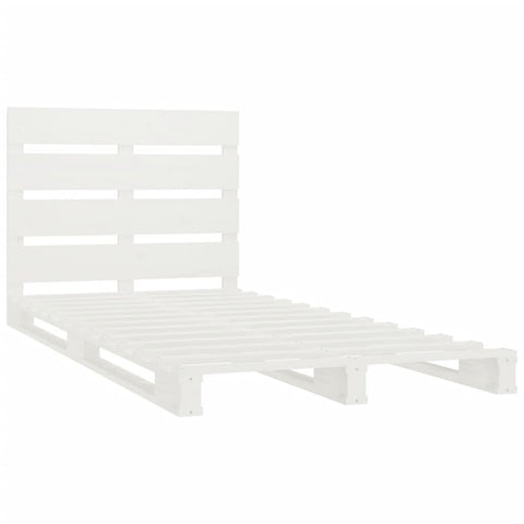 vidaXL Bed Frame without Mattress White 90x190 cm Single Solid Wood Pine Single