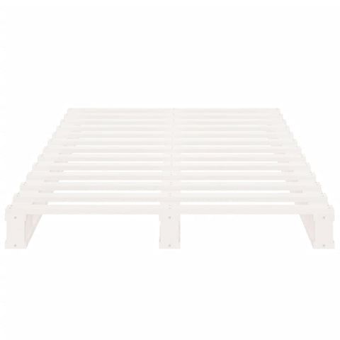 vidaXL Bed Frame without Mattress White 90x190 cm Single Solid Wood Pine Single