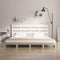 vidaXL Bed Frame without Mattress White 140x190 cm Solid Wood Pine