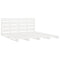 vidaXL Bed Frame without Mattress White 140x190 cm Solid Wood Pine