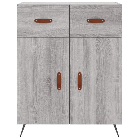 vidaXL Sideboard Grey Sonoma 69.5x34x90 cm Engineered Wood