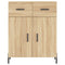 vidaXL Sideboard Sonoma Oak 69.5x34x90 cm Engineered Wood