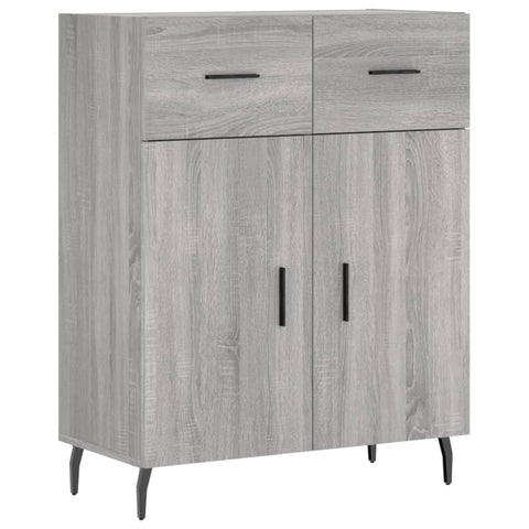 vidaXL Sideboard Grey Sonoma 69.5x34x90 cm Engineered Wood