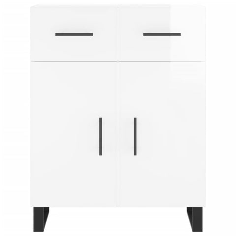 vidaXL Sideboard High Gloss White 69.5x34x90 cm Engineered Wood