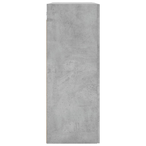 vidaXL Wall Mounted Cabinet Concrete Grey 69.5x34x90 cm