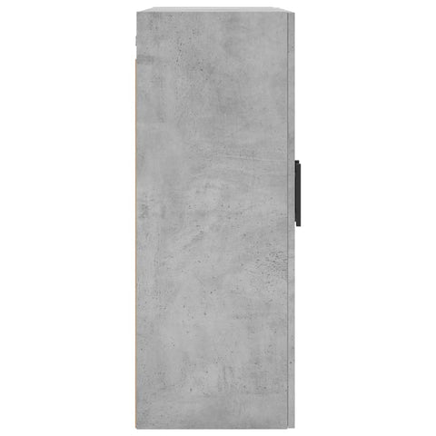 vidaXL Wall Mounted Cabinet Concrete Grey 69.5x34x90 cm