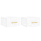 vidaXL Wall-mounted Bedside Cabinets 2 pcs White 35x35x20 cm