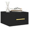vidaXL Wall-mounted Bedside Cabinet Black 35x35x20 cm