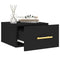 vidaXL Wall-mounted Bedside Cabinet Black 35x35x20 cm