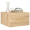 vidaXL Wall-mounted Bedside Cabinet Sonoma Oak 35x35x20 cm