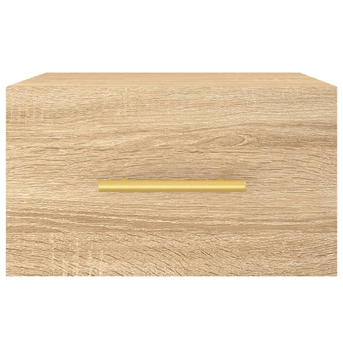 vidaXL Wall-mounted Bedside Cabinet Sonoma Oak 35x35x20 cm