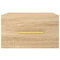 vidaXL Wall-mounted Bedside Cabinet Sonoma Oak 35x35x20 cm
