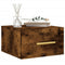 vidaXL Wall-mounted Bedside Cabinets 2 pcs Smoked Oak 35x35x20 cm