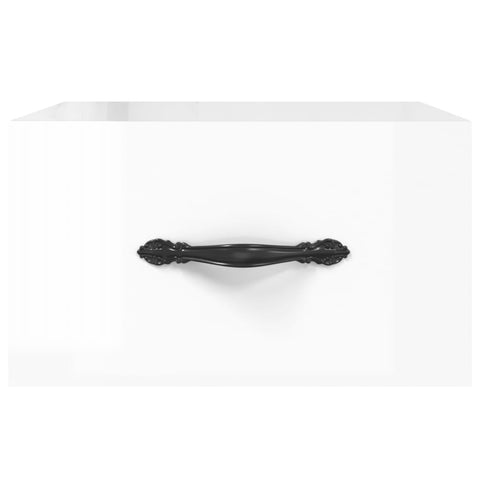 vidaXL Wall-mounted Bedside Cabinets 2 pcs High Gloss White 35x35x20 cm