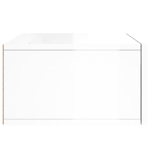 vidaXL Wall-mounted Bedside Cabinets 2 pcs High Gloss White 35x35x20 cm