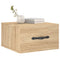 vidaXL Wall-mounted Bedside Cabinet Sonoma Oak 35x35x20 cm